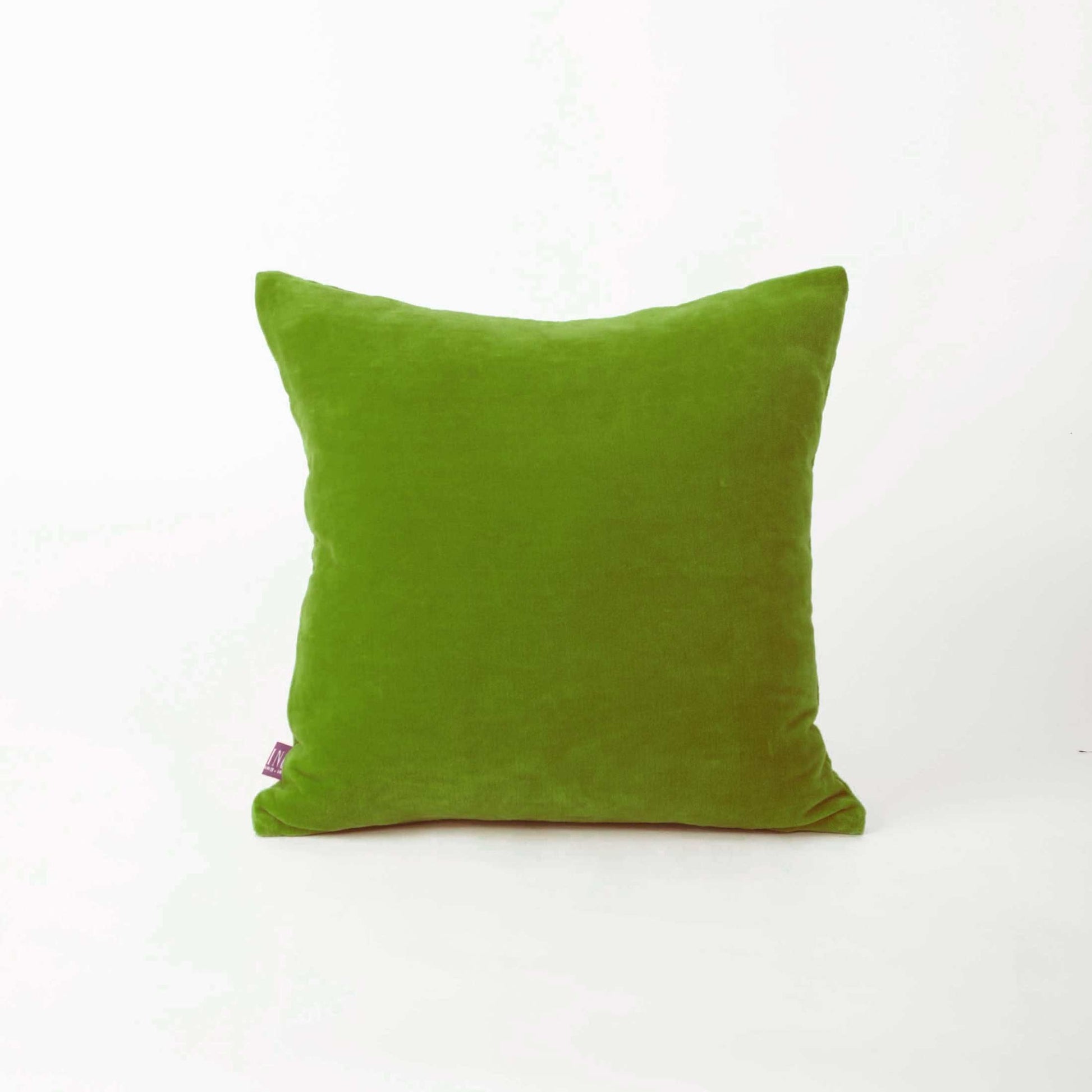 Lush Green Quilted Velvet Pillow Cover – Soft Decorative Throw