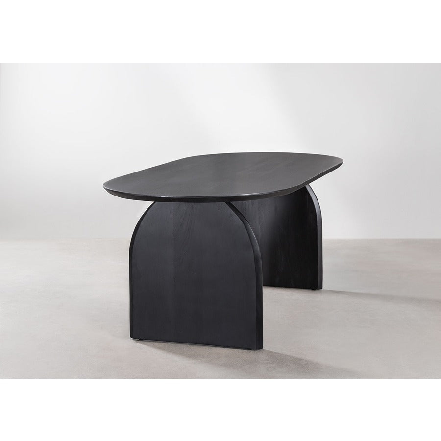 Acacia Wood Sandblast Dining Table