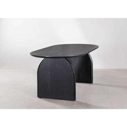 Acacia Wood Sandblast Dining Table