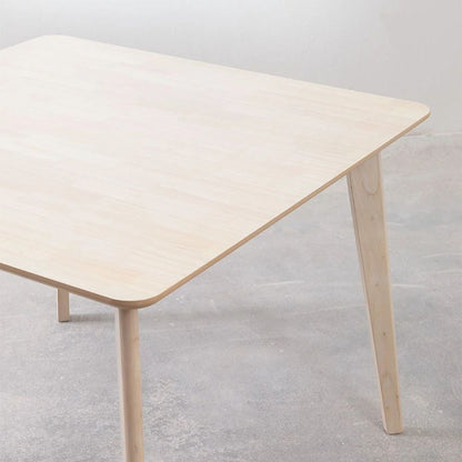 Square Dining Table Natural Finish