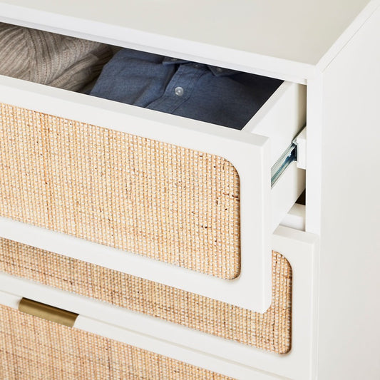 Cane Drawer Dresser