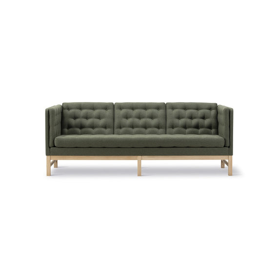 Green Upholstery Wooden Sofa
