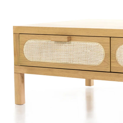 Maple Coffee Table with Drawers