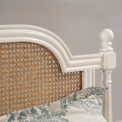 White Deco Sheesham Bed