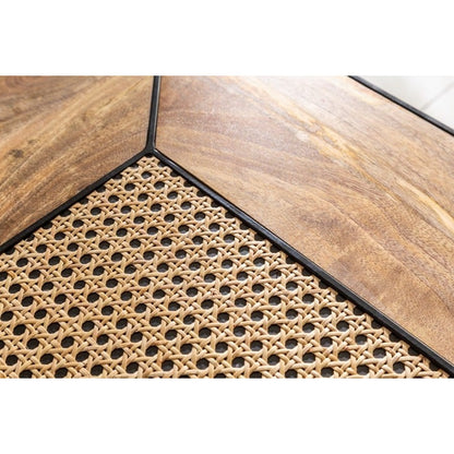 Rattan Industrial coffee table