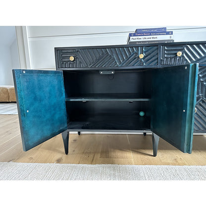 Indigo Blue Wood Buffet