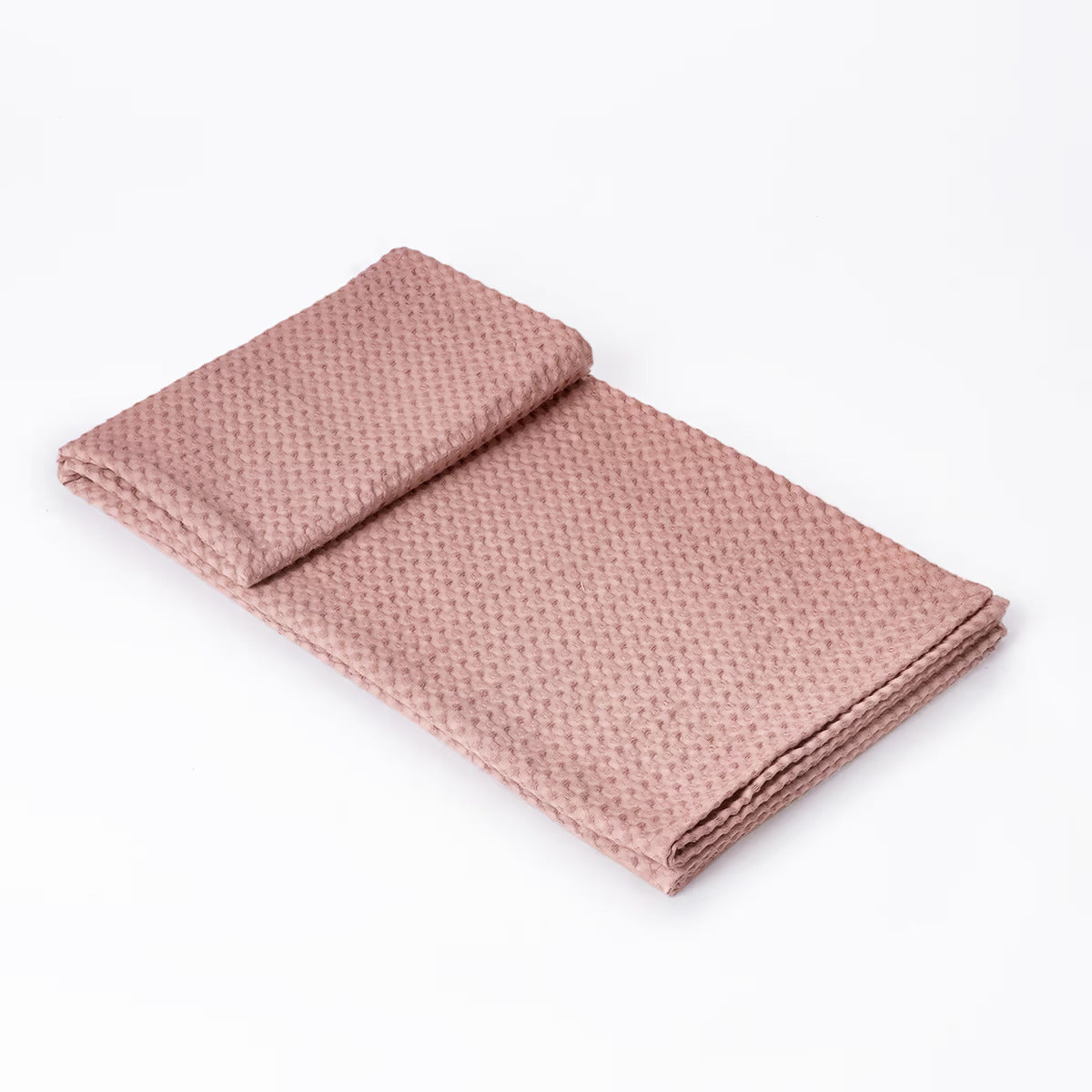 Old Rose colour waffle Throw blanket, 100% cotton, 50X60 inches