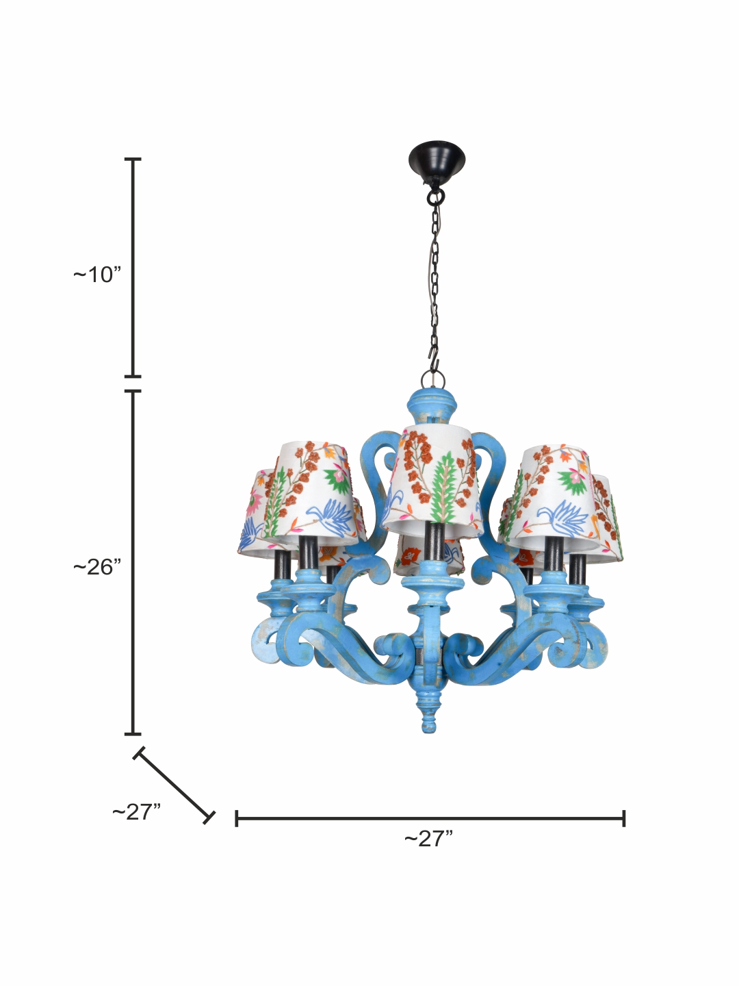 Chandelier dimensions
