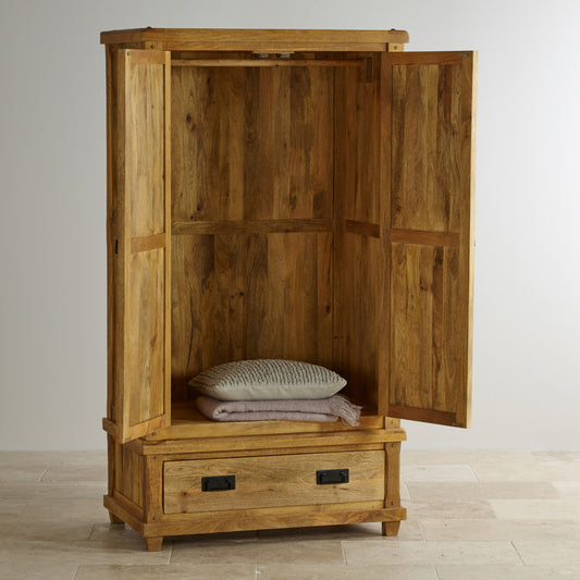 handcrafted wooden wardrobe