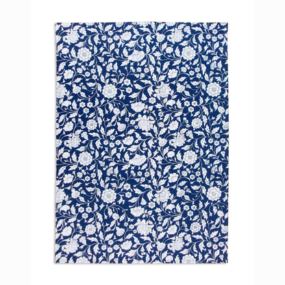 Handcrafted Indigo Kalamkari Kitchen Towel Set – Premium Cotton