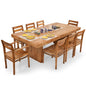 Jordan-Barcelona 8 seater dining table set - Natural