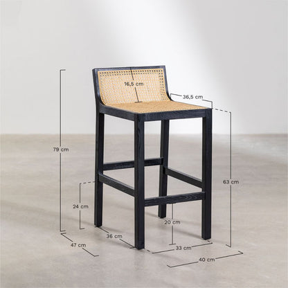 Neicol Wooden High Bar Stool