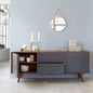 Linden Side Board in Grey And Honey Finish