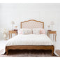 Taupe Velvet Buttoned King Size Upholstered Bed with Premium Cushion