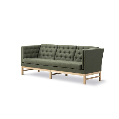 Green Upholstery Wooden Sofa