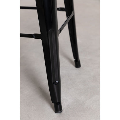 Industrial Wooden Bar Stool