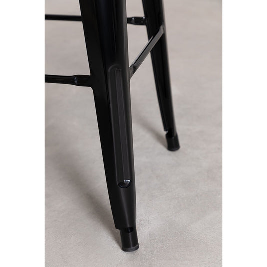 Industrial Wooden Bar Stool