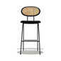 Rattan Back Bar Stool
