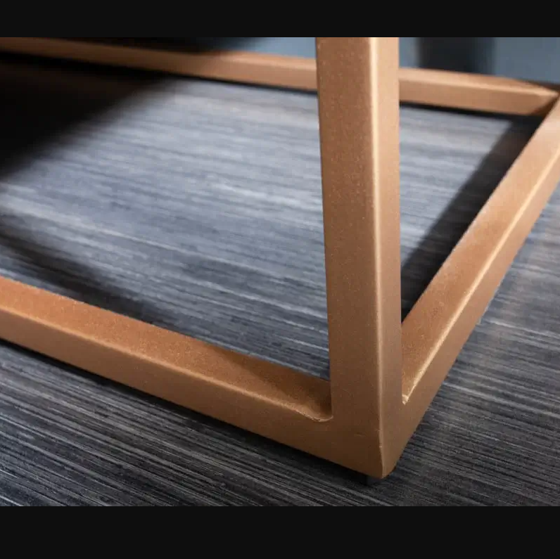 metallic legs close up of the wave TV console