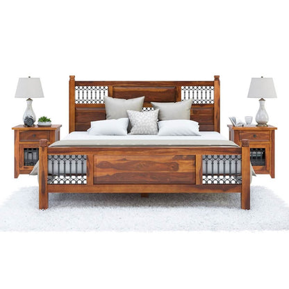 front view king size bed