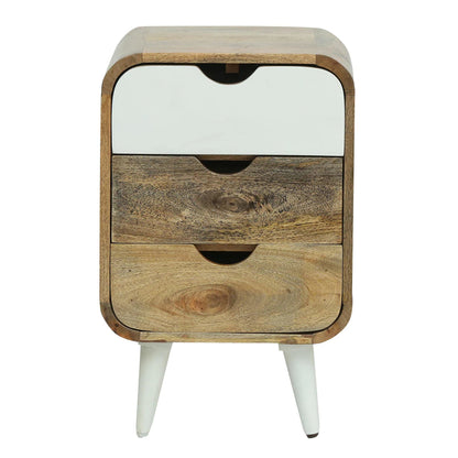 3 drawer bed side table