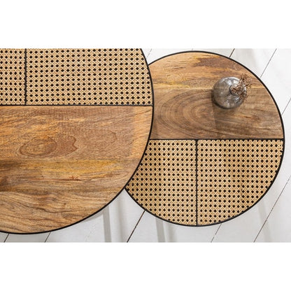 Robust Industrial coffee table set of 2
