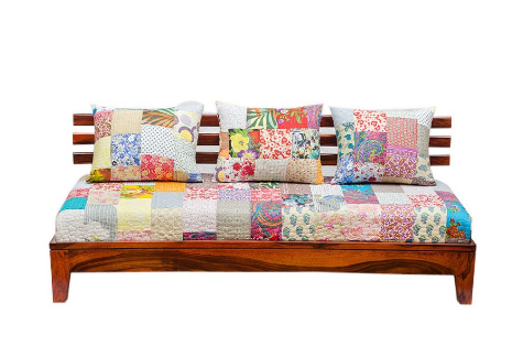 handcrafted solid wooden sofa