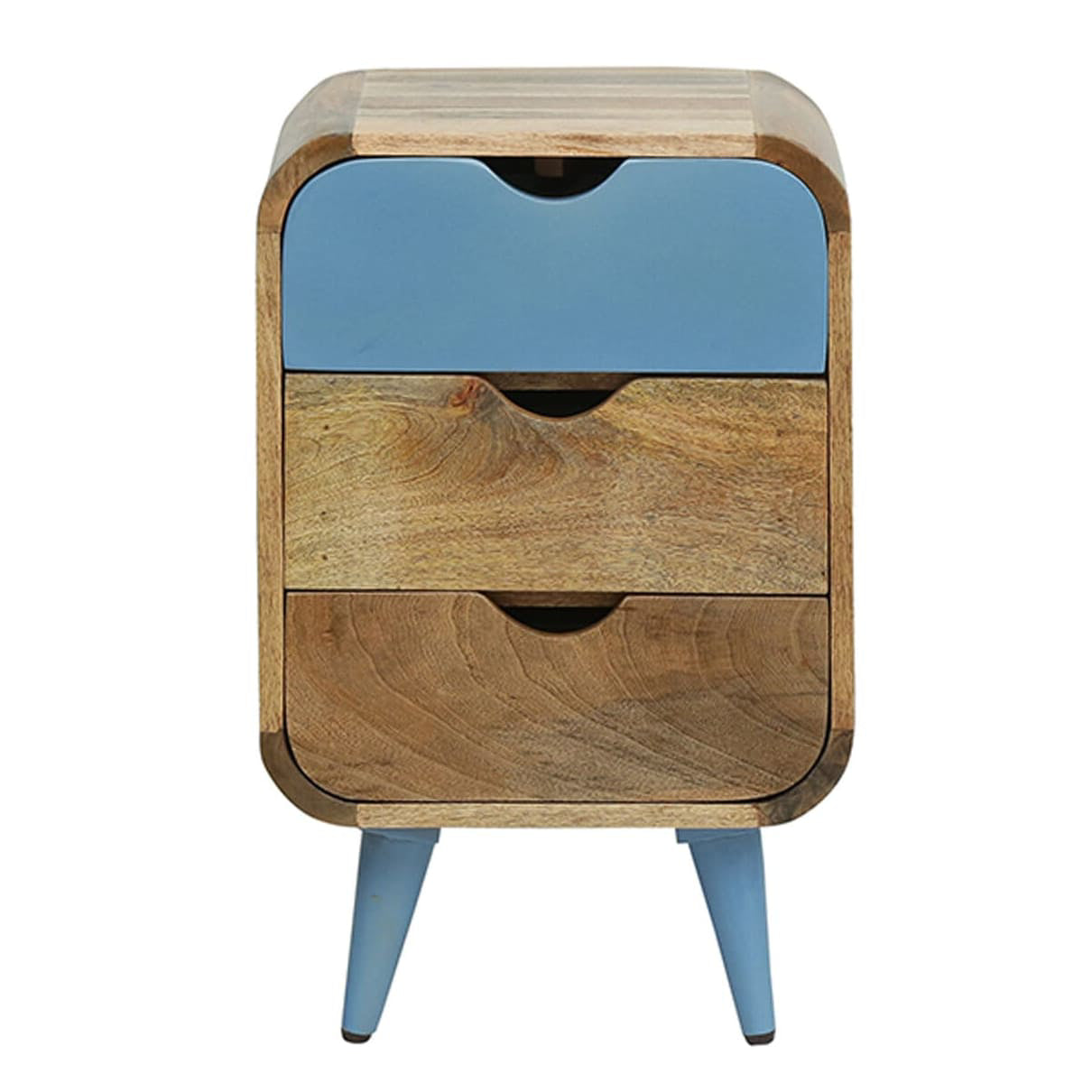 3 drawer bed side table