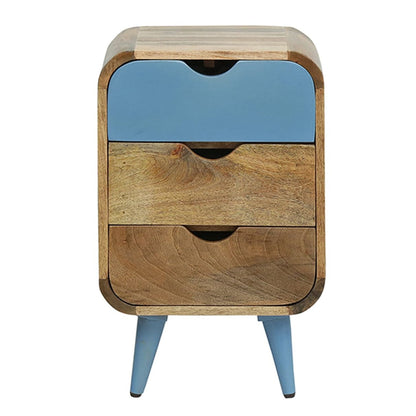 3 drawer bed side table