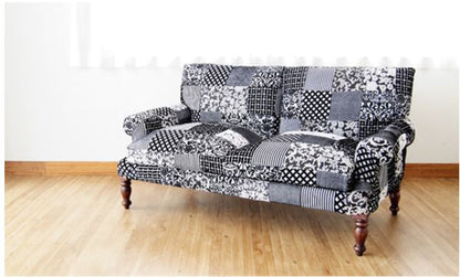 Black Sparrow sofa 2 Seater side view