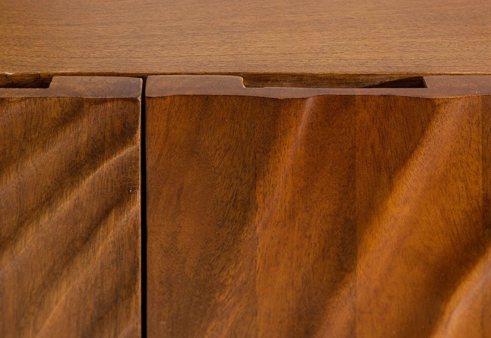 handcrafted wooden side board