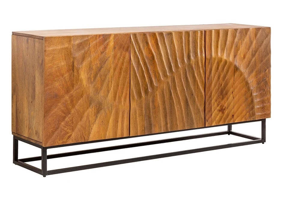 Handcrafted 3 Door Sideboard mid view