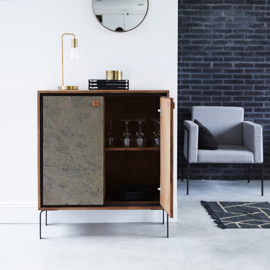 2 door 2 shelf bar table