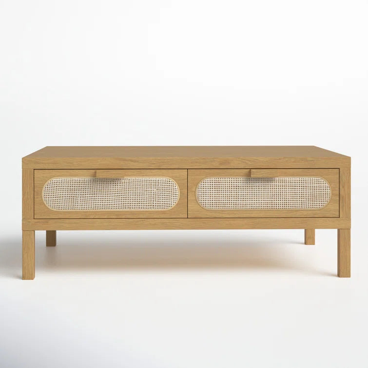 Maple Coffee Table with Drawers