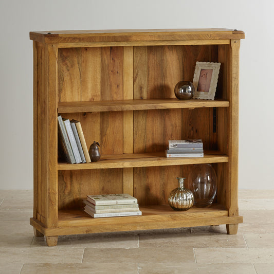 3 Open Shelf Bookcase in Mango Natural Finish