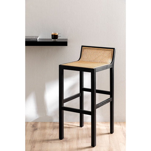 Rattan High Bar Stool