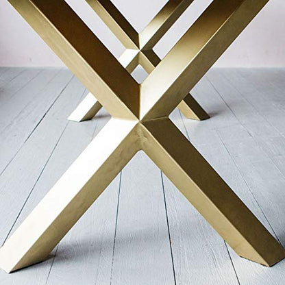 Dining Table & Bench | Golden Leg | Dinning Room Furniture | Custom Available