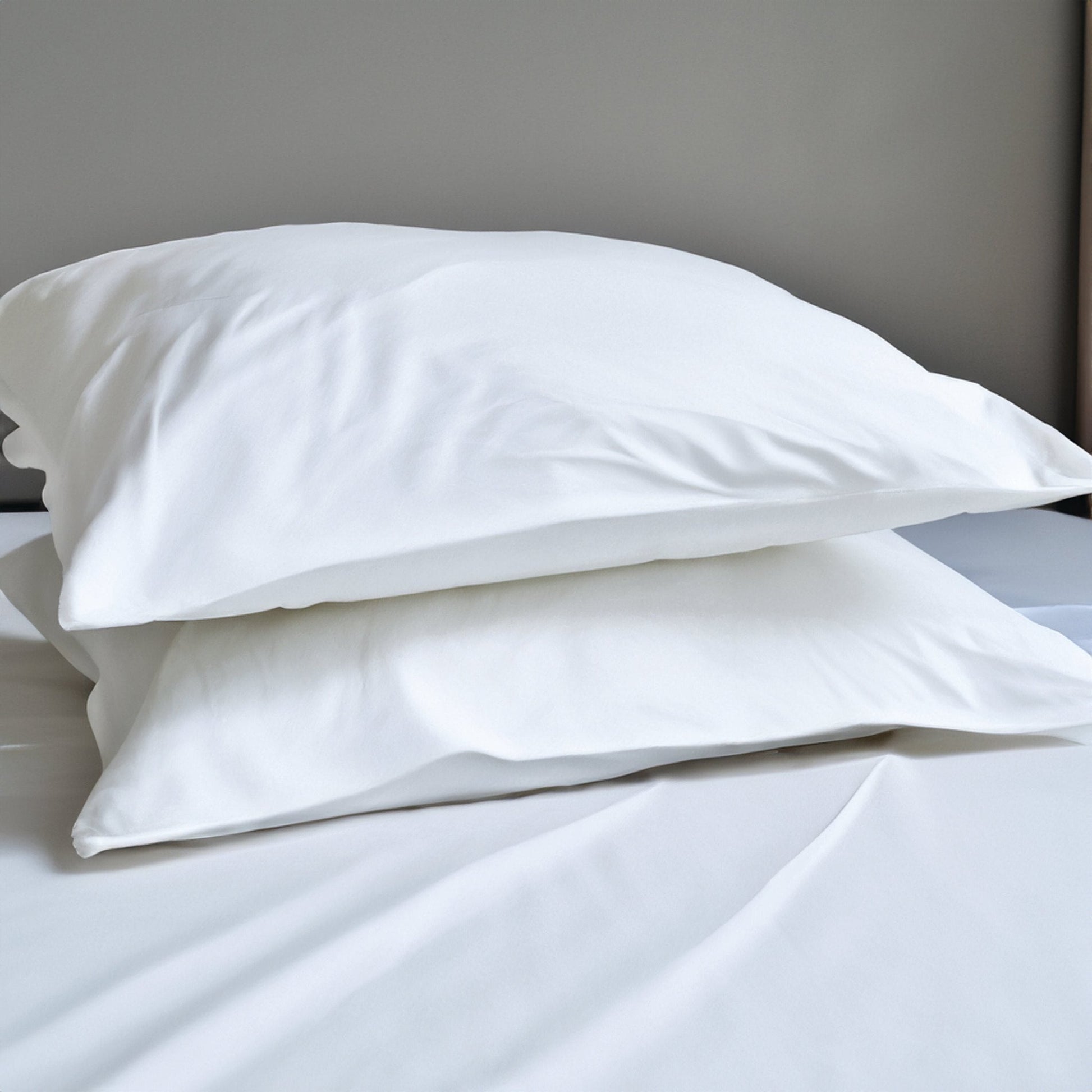 600TC White Premium Cotton Pillow Cases Soft Luxury Set