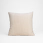 Amour Solid Beige Linen Pillow Cover | Pin Tuck Detail | 16×16 & 18×18 inches