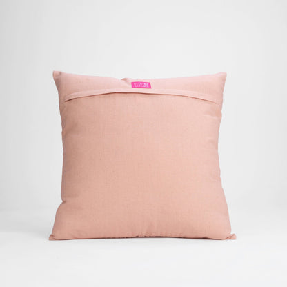 AMOUR Blush Linen Pillow Cover with Pin Tuck Detail
