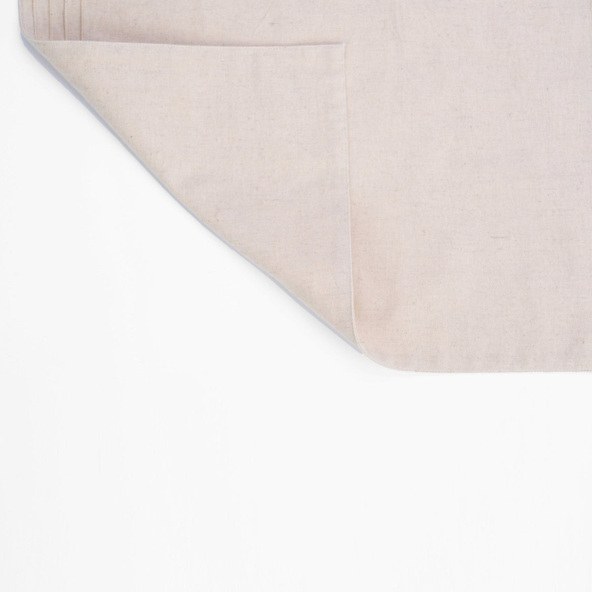 Amour Solid Beige Linen Placemat | Pintuck Border | 13 × 19 inches | Sets of 2, 4 & 6
