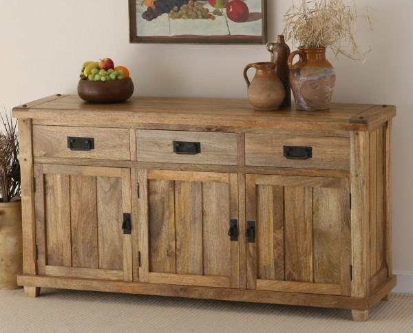 Planksville Side Board in Natural Finish