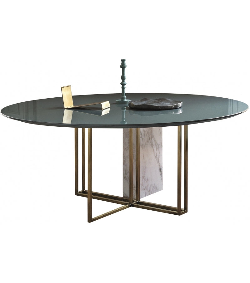 Dazzling Maple Dining Table: Sturdy Metal Frame, Chic Marble, Glass, Wood Tops