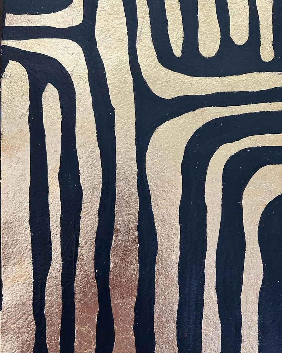 Black & Gold Foil Art