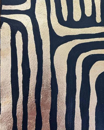 Black & Gold Foil Art