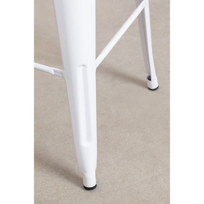 High Stool with Backrest