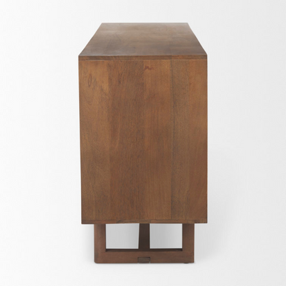 Rattan Mango Wood Sideboard