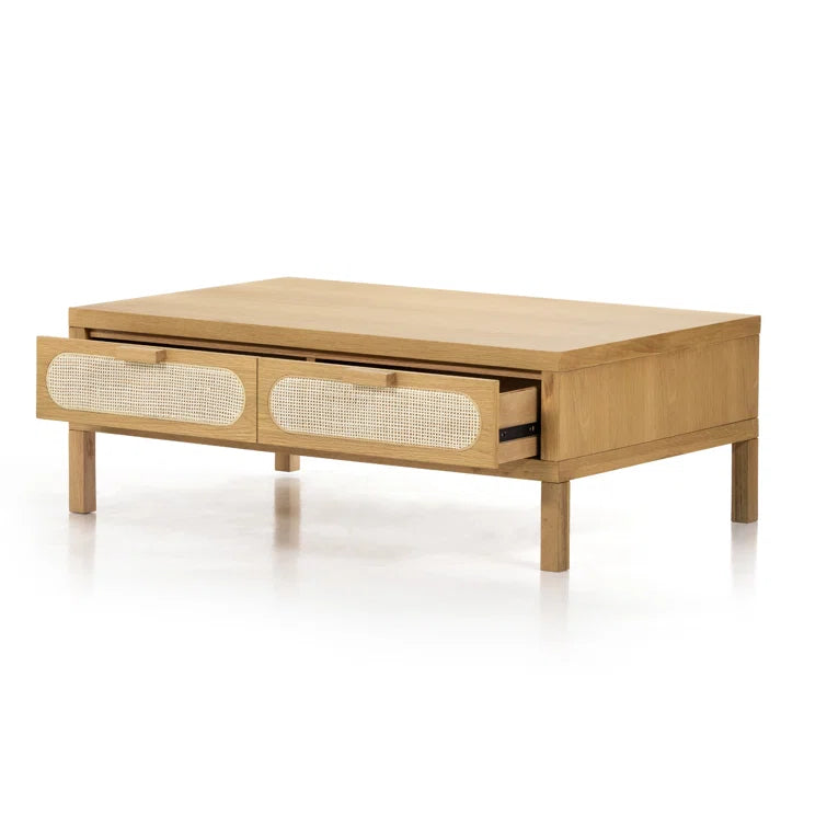 Maple Coffee Table with Drawers