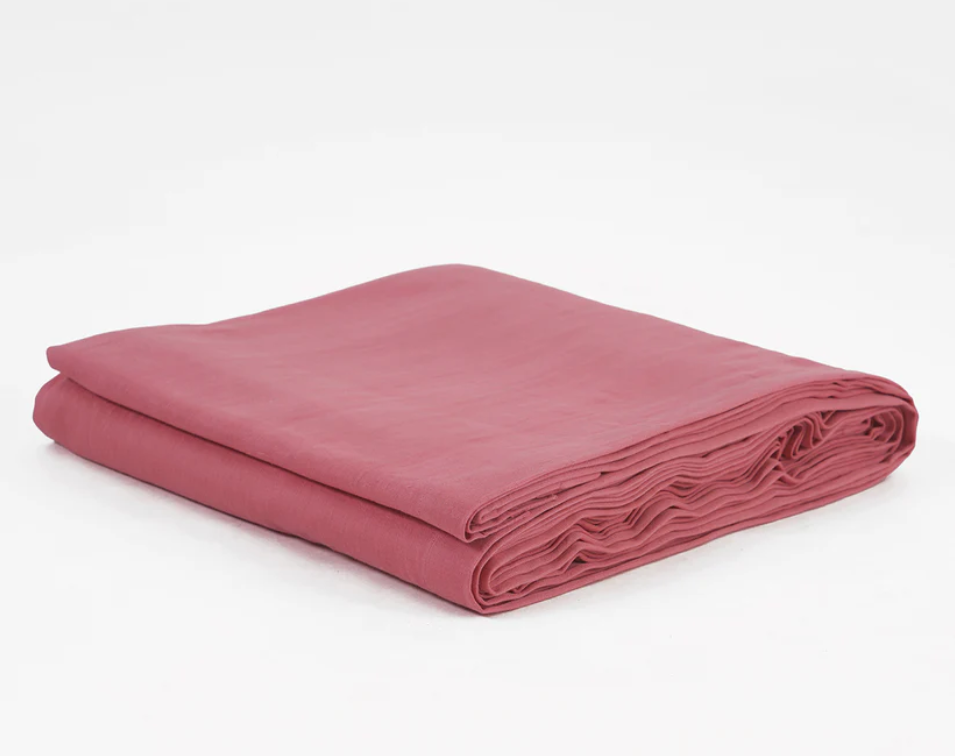 OLD ROSE 300TC flat sheet set, premium pure cotton satin, Sizes available