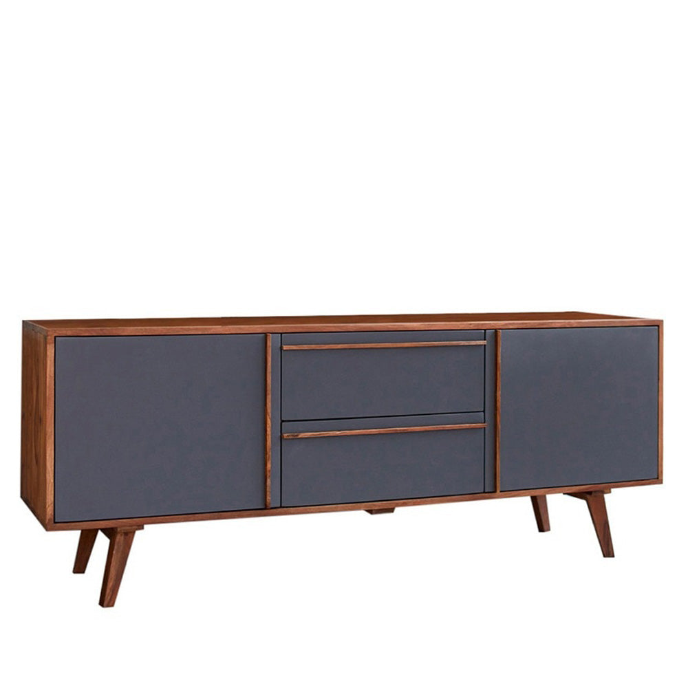 Linden Side Board in Grey And Honey Finish